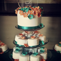 Blue Cake, Свадебные торты, № 22433