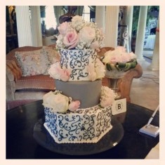 Blue Cake, Свадебные торты, № 22432