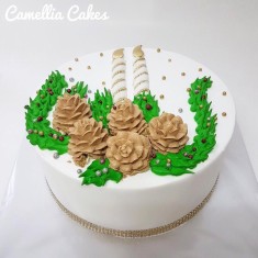  Camellia Cakes, 축제 케이크, № 32312