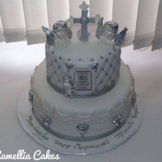  Camellia Cakes, Kuchen für Taufe, № 32323