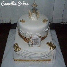  Camellia Cakes, Kuchen für Taufe, № 32322
