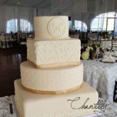 Chantilly, Pasteles de boda